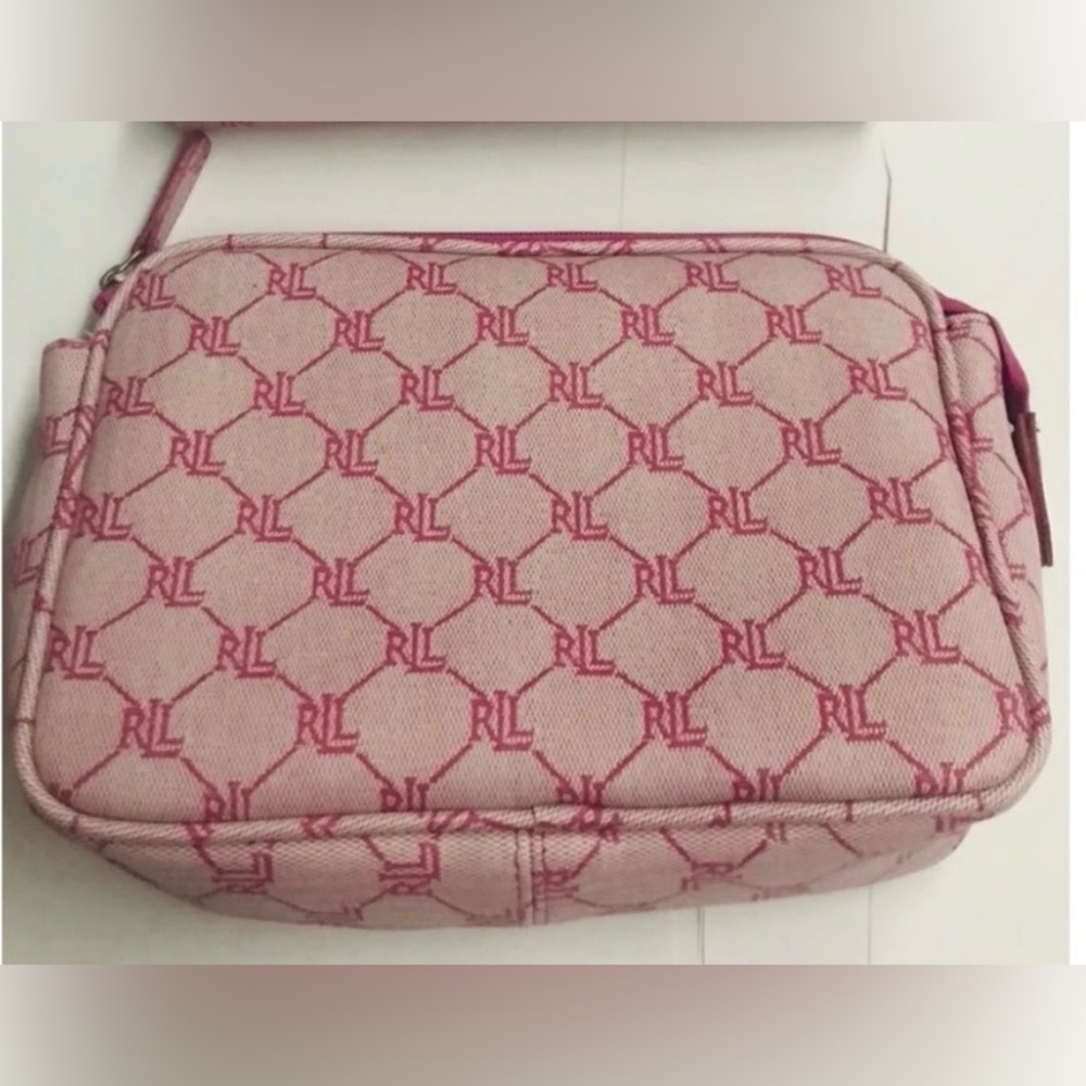 New Lauren Ralph Lauren Polo Cosmetic Bag iPhone Case Cosmetic Bag Makeup Case - Picture 1 of 16